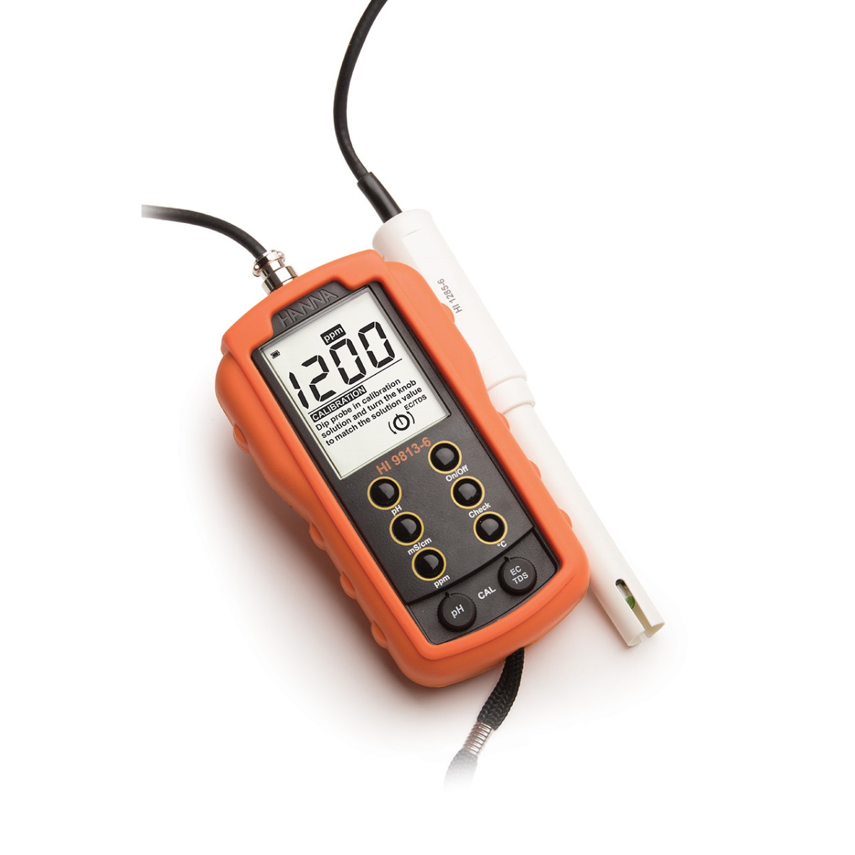 Medidor Portátil de pH / CE / TDS / Temperatura con CAL Check™ - HI9813-6 HANNA - Image 4