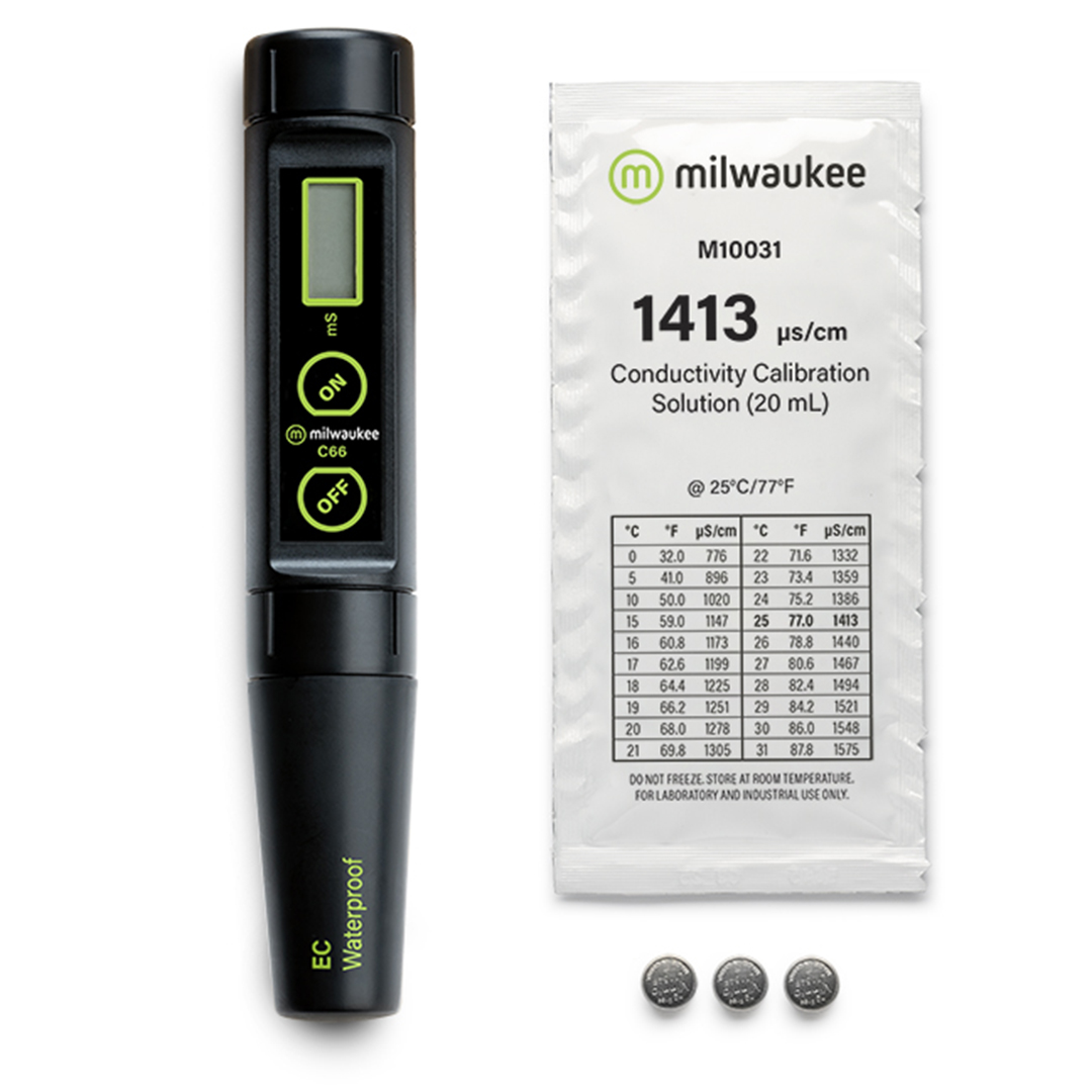 Medidor de conductividad de alto rango impermeable Milwaukee C66 con ATC y electrodo reemplazable - Image 5