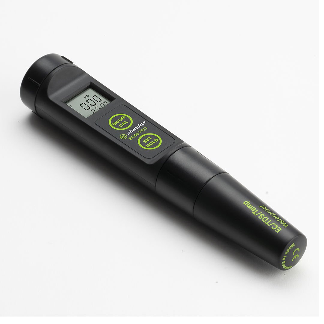 Medidor temperatura/EC/TDS/EC Milwaukee EC60 PRO 3 en 1 impermeable con sonda reemplazable