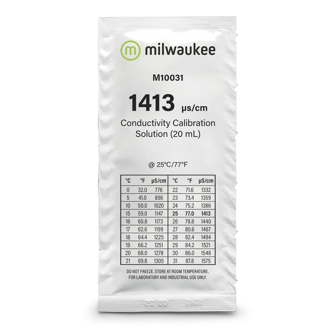 Milwaukee M10031B 1413 µS/cm Sobres de solución de calibración de conductividad