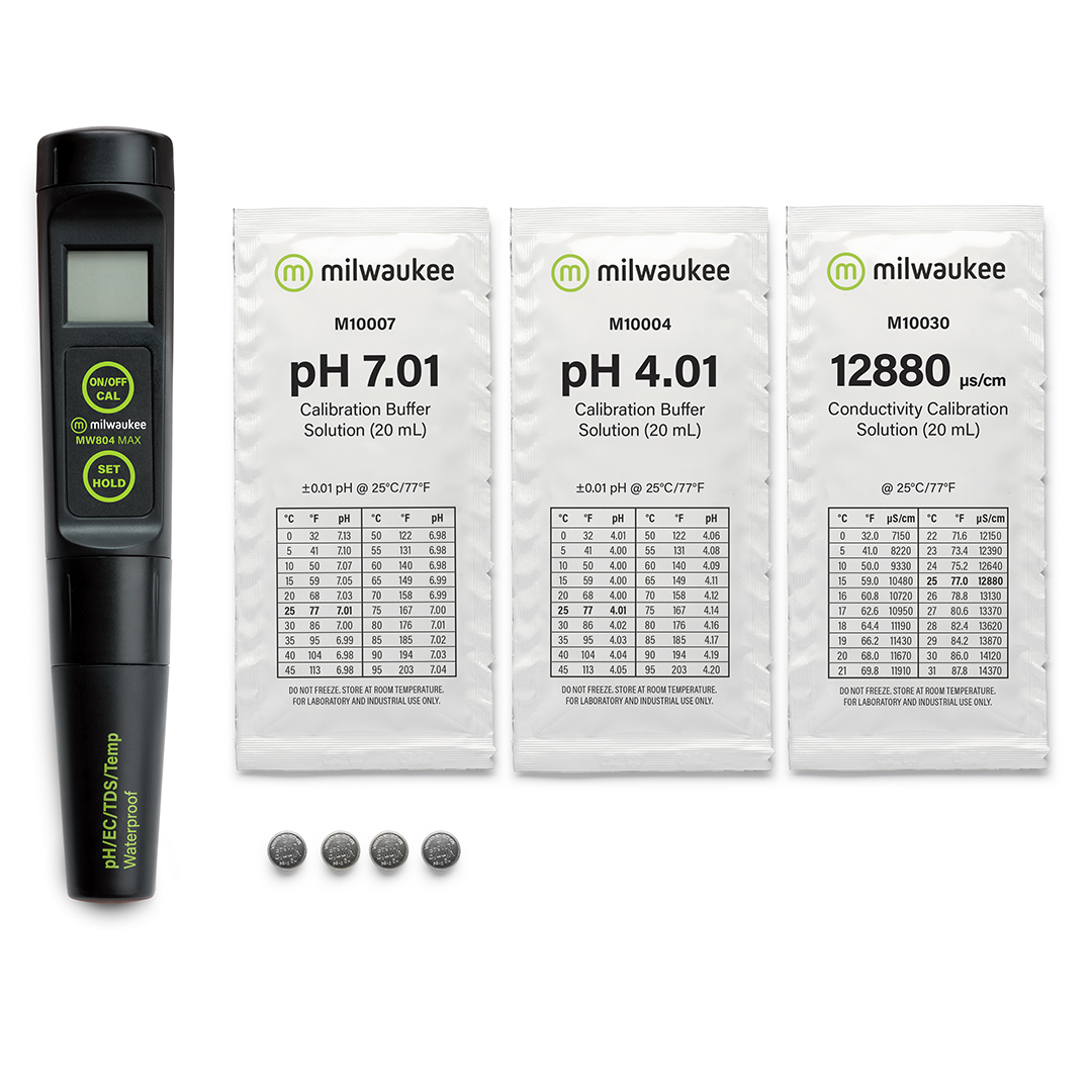 Medidor de pH/EC/TDS/Temp Milwaukee MW804 MAX 4 en 1 resistente al agua con sonda reemplazable - Image 2