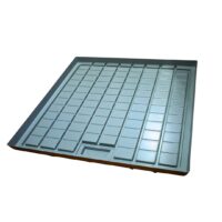 Mesa de cultivo gris Mego Hydroponics 122x122x7cms