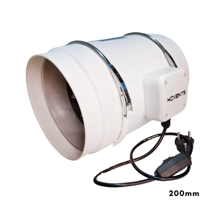 Extractor Kc Vents INLINE DUCT FAN 200mm